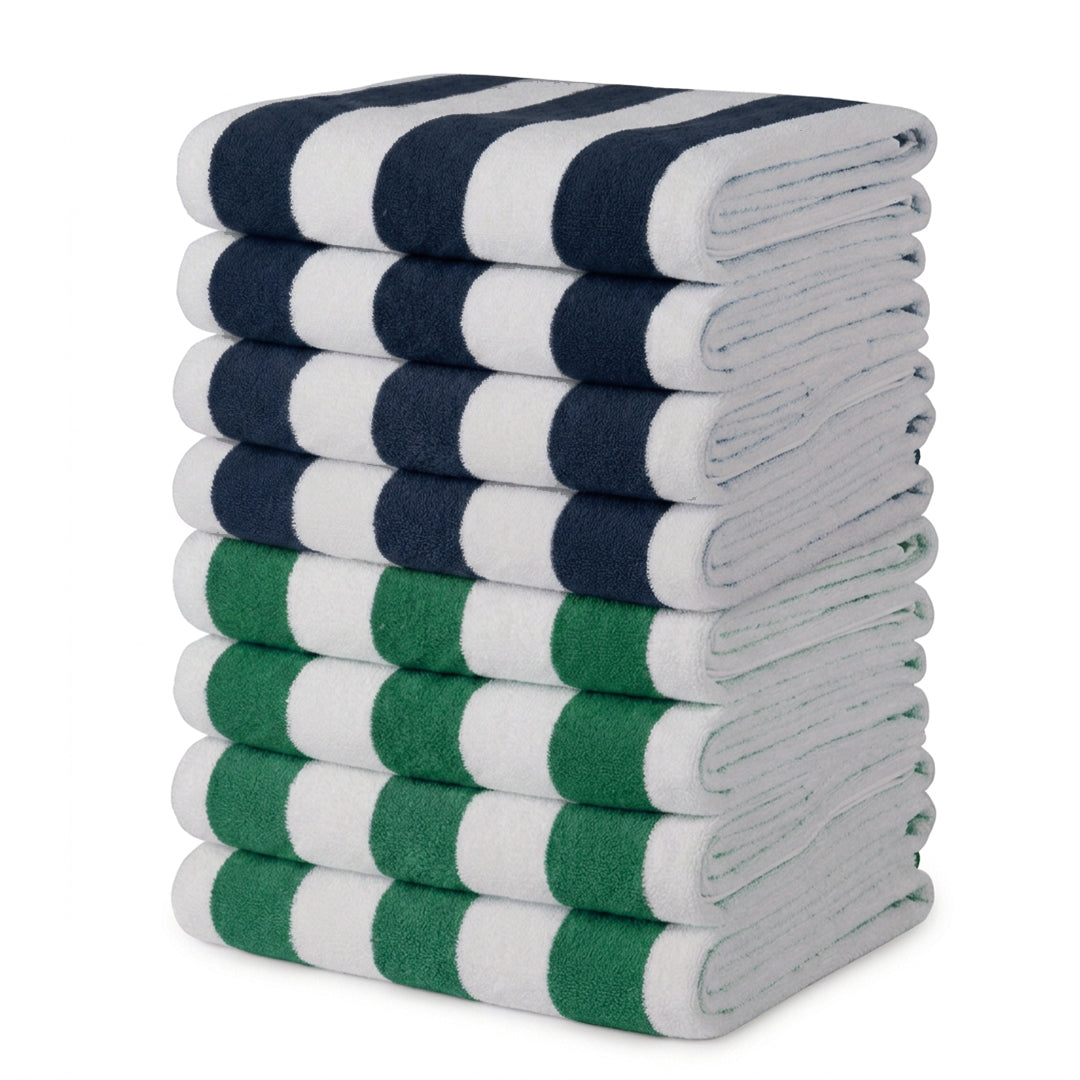 Cabana Beach Towels - Set of 8 - Clubhouse